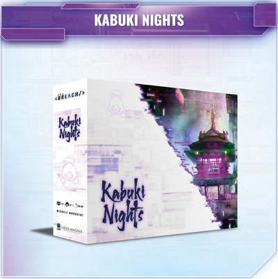 Zgjerim loje bordi The Breach Kabuki Nights, deri 6 lojtarë, miniatura dhe karta shtesë
