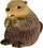 Lodër pelushi kastor Beaver With Pea, 10cm, shumëngjyrëshe
