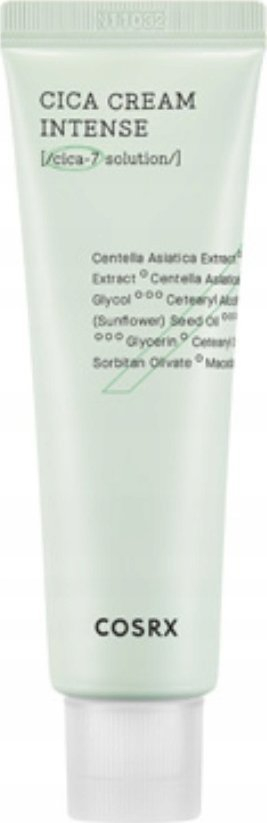 Krem fytyre CosRx Cica Cream Intense, qetësues i fortë, 50 ml, i gjelbër