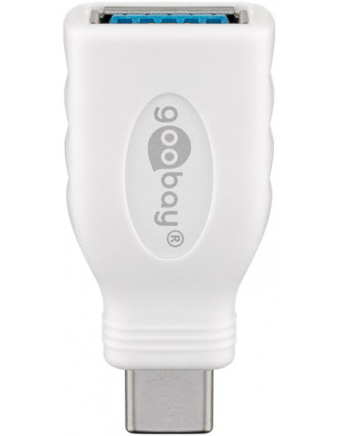 Adapter USB Goobay 66262, USB-A në USB-C, USB 3.0 OTG, i bardhë
