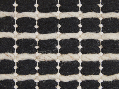 Set jastëkësh për zbukurim Beliani YONCALI, pambuk, 45 x 45 cm, të zinj me katrorë