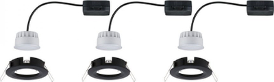Set spot LED Paulmann Nova Coin, 3x6.5W, 2700K, i zi
