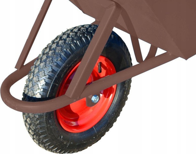 Градежна количка Heavy Duty, 85 l, 250 kg, со накосен преден дел