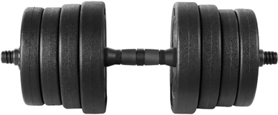 Set hantelash Spokey Pondus 30 SPK-944225, 30 kg, pllaka çimentoje, i zi