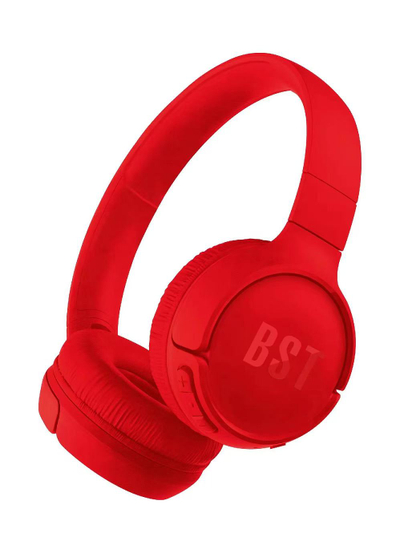 Kufje BST PURE BASS 600BT, të kuqe
