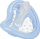 Qetësues për bebe Curaprox Baby Size 0, silikon, 0–7 muajsh, blu