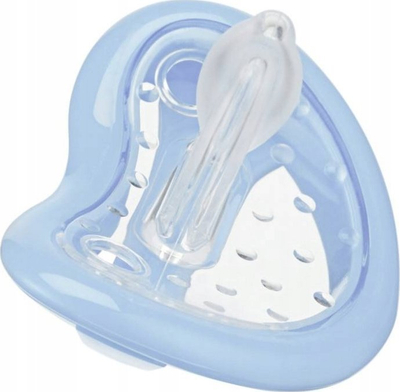 Qetësues për bebe Curaprox Baby Size 0, silikon, 0–7 muajsh, blu