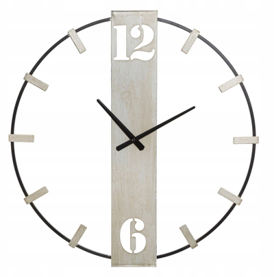 Orë muri Silvery Wall Clock, metal, 61 cm, ngjyrë argjendi