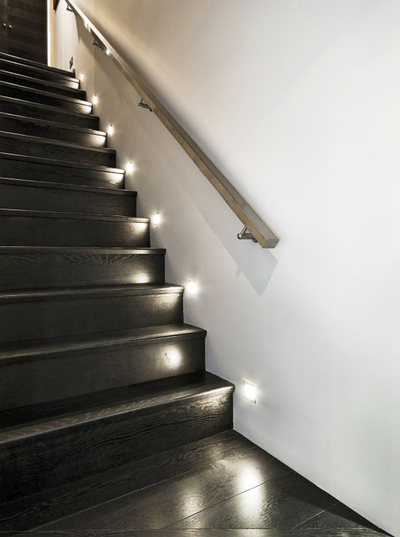 Ndriçues shkalle LED Kanlux Terra, 75x75mm, kapak inoksi, gri
