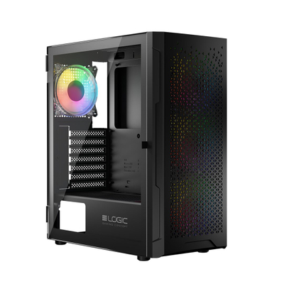 Kutia kompjuterike Logic Concept Aramis, MIDI Tower, ARGB, e zezë