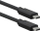 Kabllo USB Roline 11.02.9072, USB-C në USB-C, USB 3.2 Gen2x2 20 Gbit/s, 1.5m, i zi