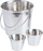 Set me 3 enë aperitivi Koopman, çelik inox, me shkëlqim, argjend