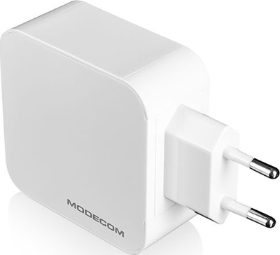 Karikues MODECOM MC-4U, 4x USB-A, 2.4A, i bardhë