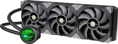 Ftohës uji për CPU Thermaltake Toughliquid Ultra 420, radiator 420 mm, ekran LCD 2.1", i zi