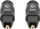 Kabllo audio optike Toslink, 1m, S/PDIF, e zezë
