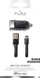 Полнач за автомобил Пуро Мини Car Charger, 1A 5W, кабел Лајтнинг 1m, црн