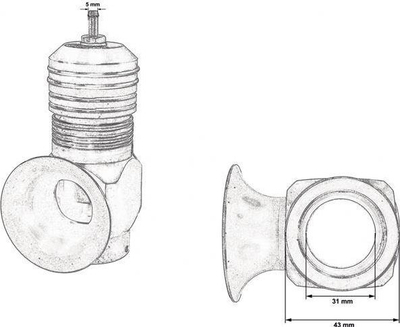 Valvul blow off TurboWorks RF, e rregullueshme, universale, e zezë