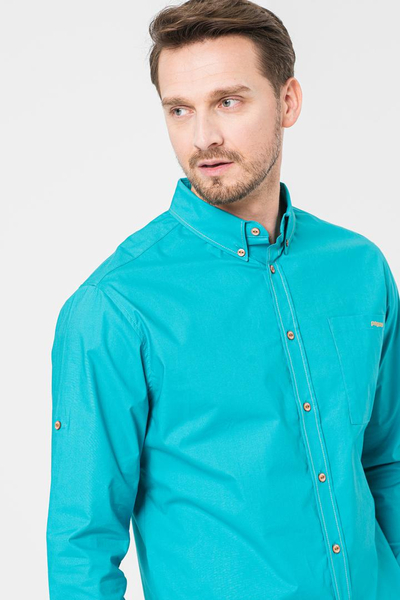 Këmishë casual për meshkuj, madhësia L, ngjyrë turquoise