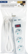 Zgjatës rryme Blow PR-370WSP/USB, 3 presa tokëzuese, 2x USB, 3m, i bardhë