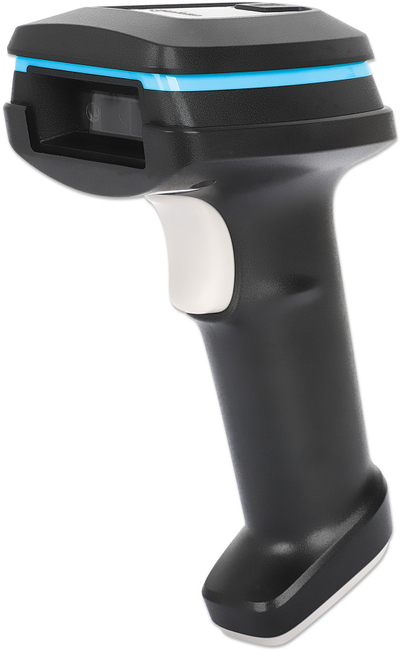 Скенер за баркодови Manhattan Wireless 2D, без кабел, IP52, црн