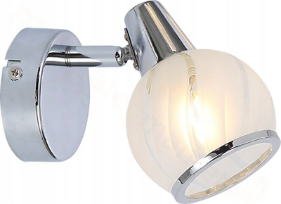 Aplikë muri Reality Megan 831001-06, 1 llampë E14, krom, e bardhë