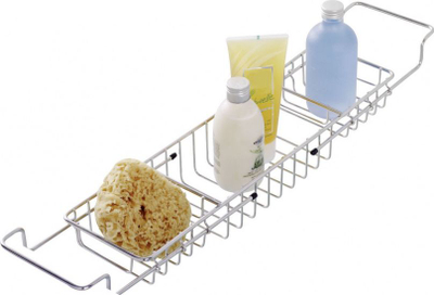 Rafth për vaskë Wenko Bath Board, çelik inoks, 58-92 cm, ngjyrë argjendtë