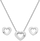 Hot Diamonds Amulets Heart Сет од Обетки и Ѓердан