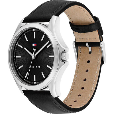 Orë dore për meshkuj Tommy Hilfiger Bruce 1710668, e zezë