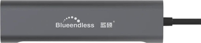 Hub USB Blueendless, 3x USB 3.0, lexues SD TF, gri
