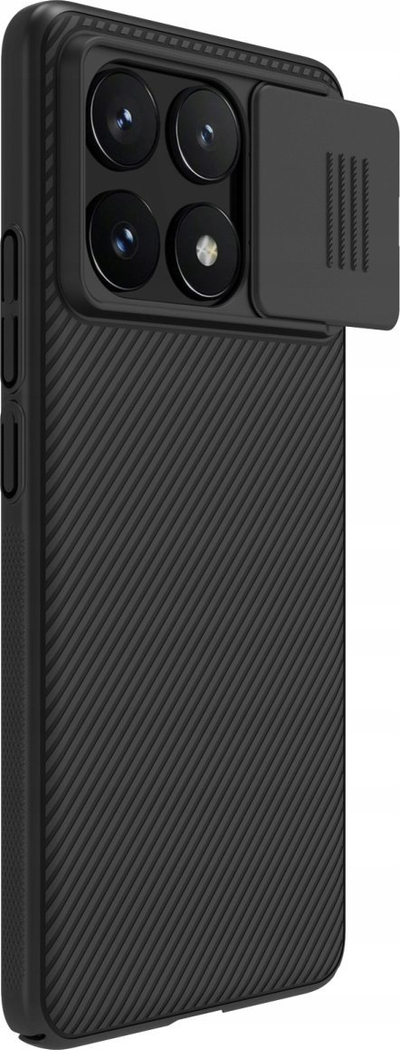 Futrollë Black Case për Poco X6 Pro, TPU e butë, me shkëlqim glamour, e zezë