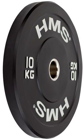 Олимписка плоча HMS Black Bumper BBR10, 10 kg, гума, црна
