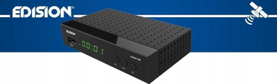 Marrës satelitor Edision Proton S2, DVB-S2, Full HD, i zi
