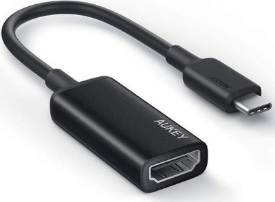 Adapter USB C në HDMI AUKEY Unity, kabllo që e kthen lidhjen, i zi