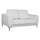 Divan 2 ulëse KENZIE, PU, 142×81×81 cm (HM3121.22), bardhë