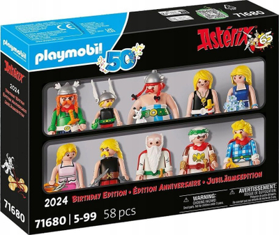Set figurina PLAYMOBIL Asterix 71680, edicion jubile, 10 figura, shumëngjyrësh