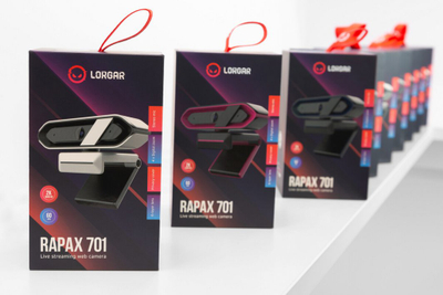 Kamerë web Prestigio Lorgar Streaming, 2K, 1080p 60fps, e zezë