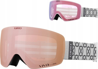 Syze bore Giro Contour RS, lente Vivid Rose Gold Infrared, shirit i bardhë
