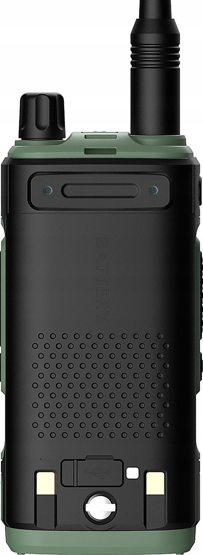 Radiostacion portabël Baofeng UV-17E, 5W, me ekran, jeshile