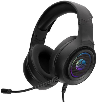 Kufje HP DHE-8008UM që të zënë veshin krejt, USB, zë rreth e rrotull 7.1, të zeza
