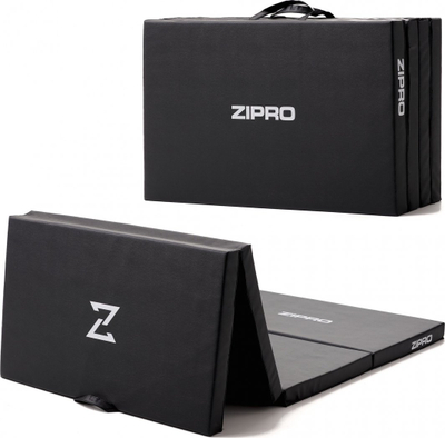 Shtresë e palosshme fitnesi Zipro, 195×80×5cm, e zezë