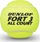 Topa tenisi Dunlop Fort All Court, set me 3 copë, presion i lartë, të verdhë fluor