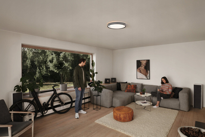 Plafon LED LEDVANCE SMART+ Orbis Jaden, WiFi, 50 cm, bardh e zi