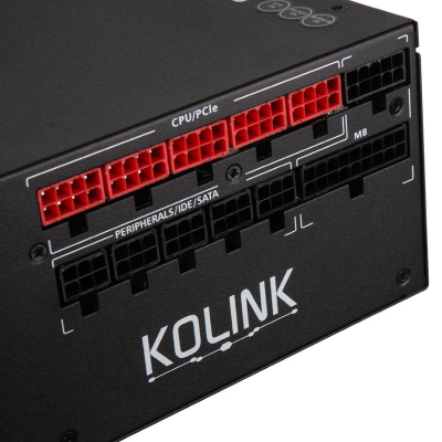 Напојување Kolink Continuum 1050W, 80 Plus Platinum, модуларно, црно