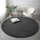 Tapet rrumbullak Strado Round Rug Rabbit 200x200 cm, push i lartë, antirrëshqitës, gri e errët