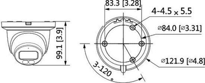 Kamerë sigurie IP Dahua technology IPC-HDW3549H-AS-PV-0280B TiOC Full-Color, 5mpx, 2.8mm, e bardhë