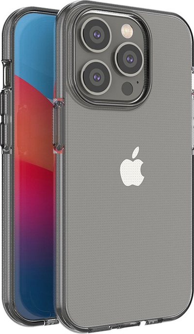 Mbulesë telefoni Ultra Slim, iPhone 14 Pro, TPU, transparente me kornizë të zezë