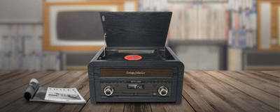 Sistem muzikor Muse MT-115W, gramafon, CD, Bluetooth, kafe