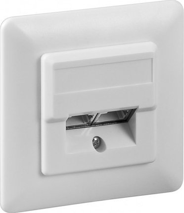 Prizë rrjeti Wentronic, 2x RJ45, CAT 5e, e bardhë