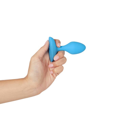 Lodër anale plusOne Vibrating Plug, 10 modalitete vibrimi, silikon, blu