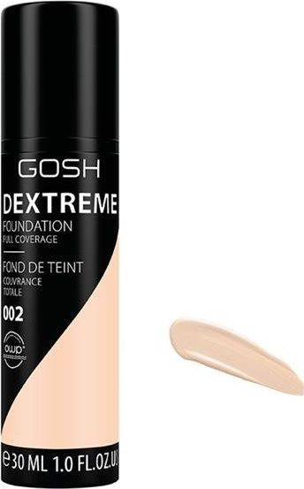 Krem pudër e lëngshme Gosh Dextreme 002 Ivory, 30ml